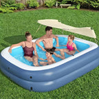H2OGO! Piscine familiale gonflable ombragée Summer Bliss de 2,54 m sur 1,78 m