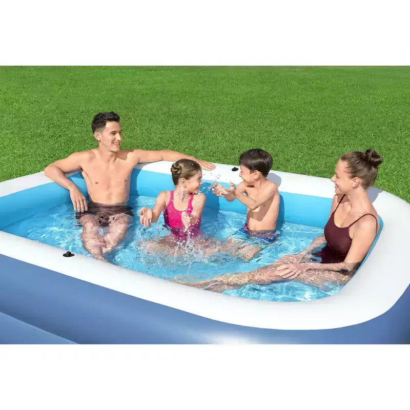 H2OGO! Piscine familiale gonflable ombragée Summer Bliss de 2,54 m sur 1,78 m