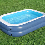 H2OGO! Piscine familiale gonflable ombragée Summer Bliss de 2,54 m sur 1,78 m