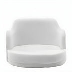 Tabouret de bar pivotant et réglable avec accoudoirs en cuir moderne