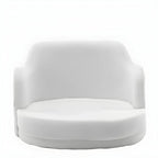Tabouret de bar pivotant et réglable avec accoudoirs en cuir moderne