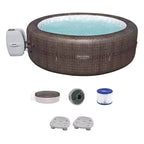 Bestway SaluSpa St Moritz AirJet with Pump, Air Filters, and Massage System + Bestway SaluSpa Underwater Non Slip Pool with Adjustable Height Legs