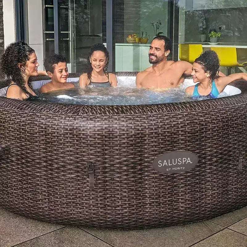 Spa gonflable Bestway SaluSpa St Moritz + Piscine antidérapante sous-marine Bestway SaluSpa