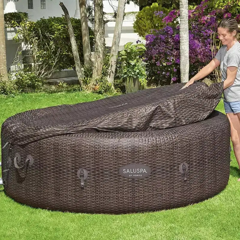 Spa gonflable Bestway SaluSpa St Moritz + Piscine antidérapante sous-marine Bestway SaluSpa