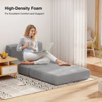 Chaise convertible 3-en-1, Chaise pliante, Lit de repos dépliable