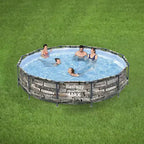 Piscine hors sol Bestway Steel Frame avec pompe de filtration et filtre