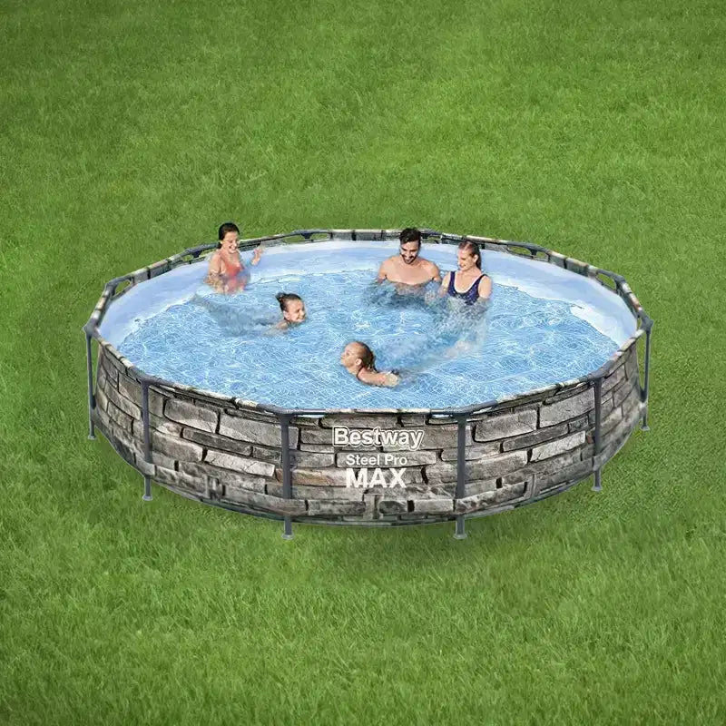Piscine hors sol Bestway Steel Frame avec pompe de filtration et filtre