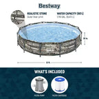 Piscine hors sol Bestway Steel Frame avec pompe de filtration et filtre