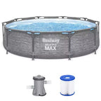 Bestway Steel Frame Above Ground Swimming Pool with Filter Pump and Filter