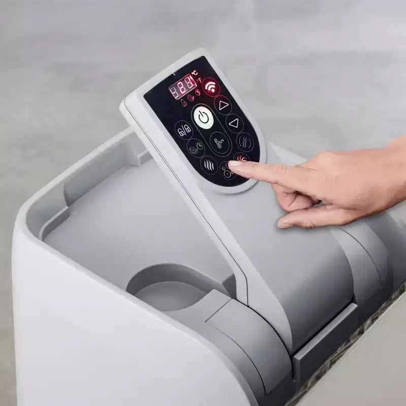 Spa gonflable carré Bestway SaluSpa AirJet avec ensemble de 2 sièges antidérapants pour piscine et spa avec pieds réglables, gris