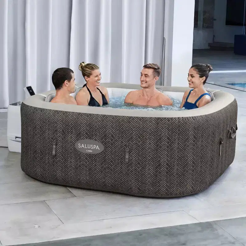 Spa gonflable carré Bestway SaluSpa AirJet avec 2 places et appui-tête