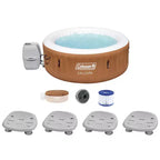 Bestway Coleman Miami AirJet Inflatable Hot Tub with 4 Pack SaluSpa Spa Seat
