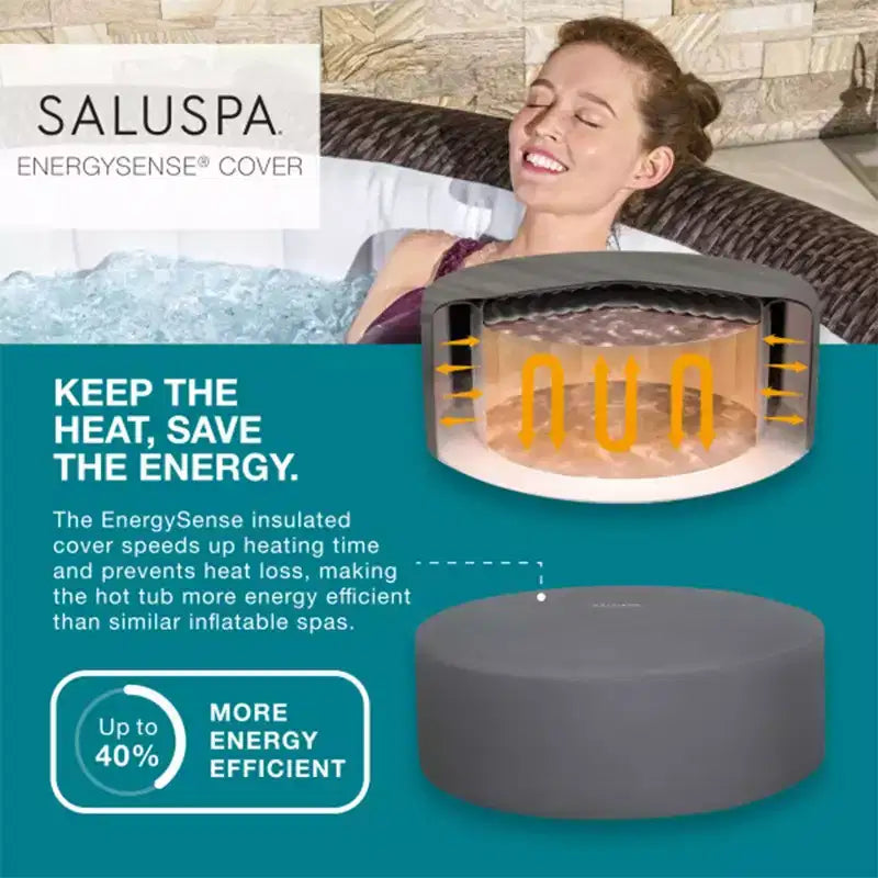Spa Bestway Coleman St Moritz avec 2 sièges SaluSpa et 2 coussins d'appui-tête