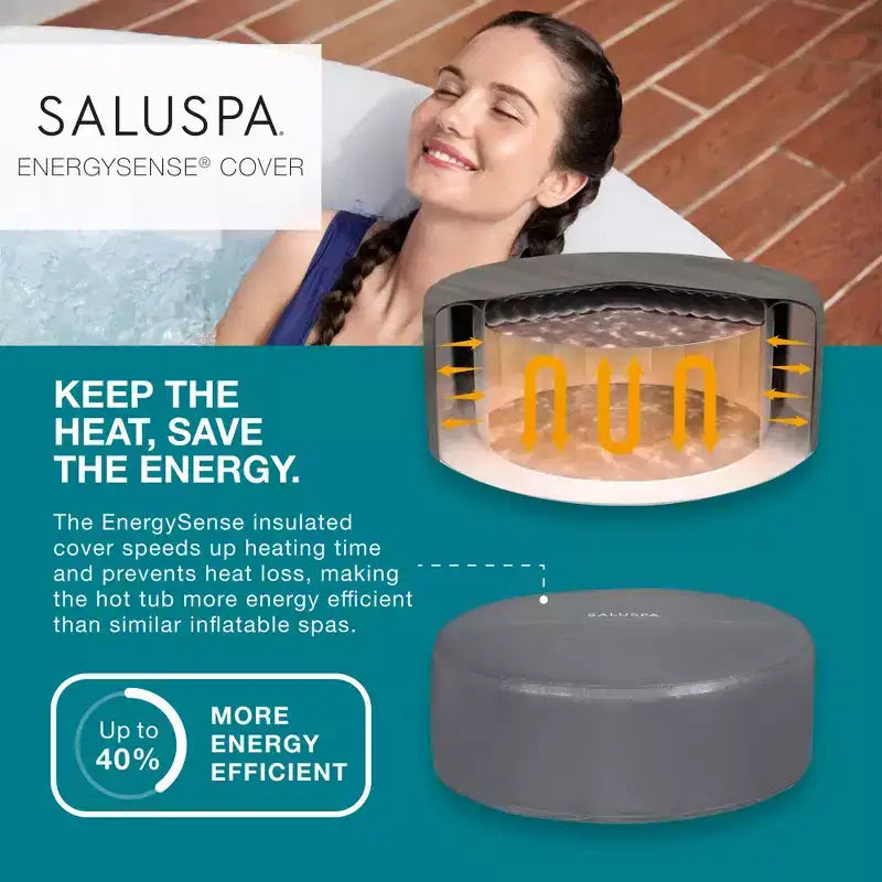 Spa Gonflable Bestway SaluSpa Fiji AirJet avec Couverture EnergySense