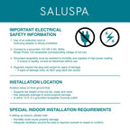 Spa gonflable Bestway SaluSpa Grenada AirJet, 4 sièges de spa et 4 appuie-têtes