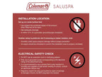 Spa gonflable Coleman SaluSpa Ponderosa avec 2 sièges SaluSpa Bestway et 2 oreillers appuie-tête