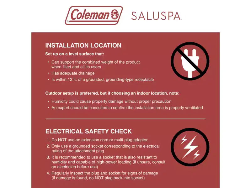 Spa gonflable Coleman SaluSpa Ponderosa + Siège réglable Bestway SaluSpa