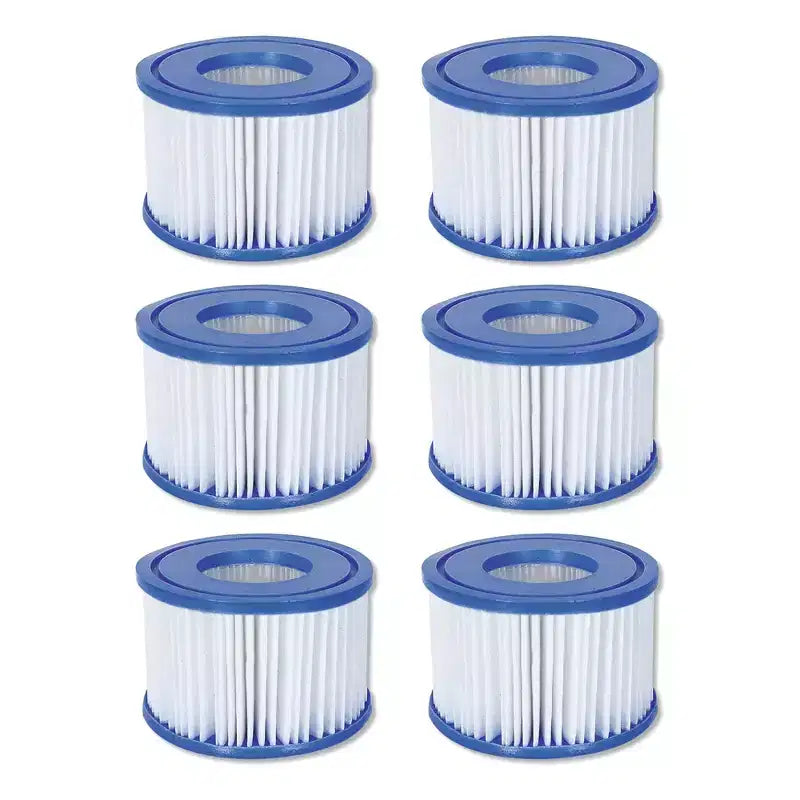 Bestway SaluSpa AirJet Honolulu Spa Gonflable Portable pour 6 Personnes et 12 Cartouches de Filtre de Rechange Coleman SaluSpa Type VI