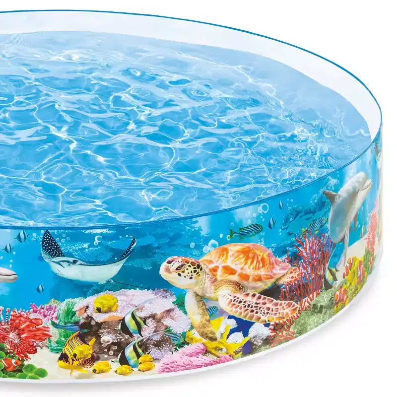 Piscine instantanée Intex SnapSet Kiddie de 2,4 x 2,4 m, bleu océan profond (Lot de 2)