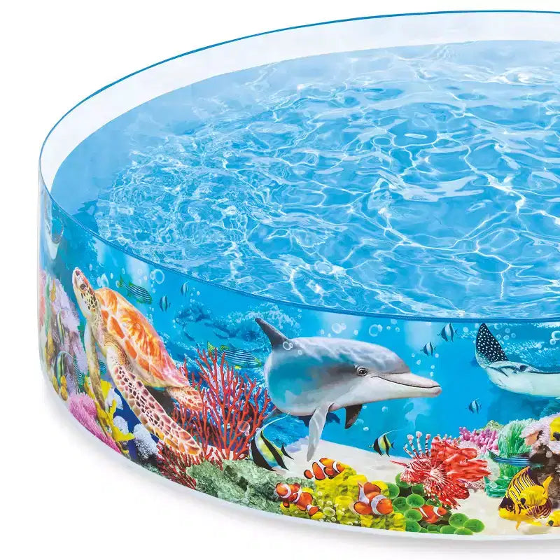 Piscine instantanée Intex SnapSet Kiddie de 2,4 x 2,4 m, bleu océan profond (Lot de 2)