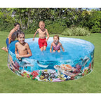 Piscine instantanée Intex SnapSet Kiddie de 2,4 x 2,4 m, bleu océan profond (Lot de 2)
