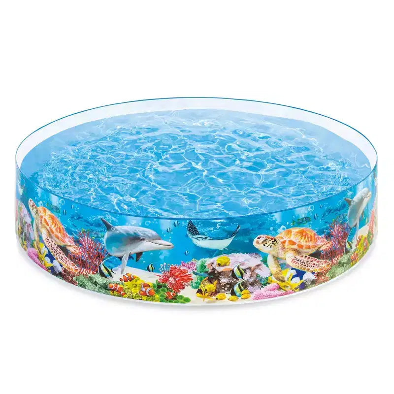 Piscine instantanée Intex SnapSet Kiddie de 2,4 x 2,4 m, bleu océan profond (Lot de 2)