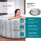 Cascade SaluSpa Color LED pour spa avec bain à remous gonflable Bestway Fiji AirJet, gris