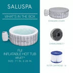 Cascade SaluSpa Color LED pour spa avec bain à remous gonflable Bestway Fiji AirJet, gris