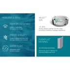 Cascade SaluSpa Color LED pour spa avec bain à remous gonflable Bestway Fiji AirJet, gris