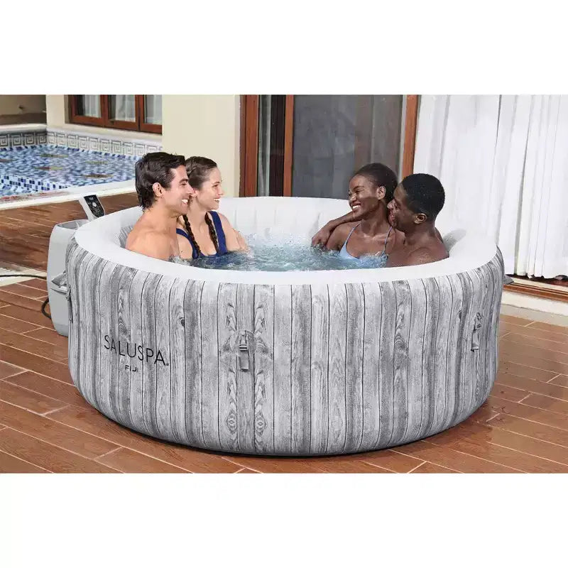 Cascade SaluSpa Color LED pour spa avec bain à remous gonflable Bestway Fiji AirJet, gris