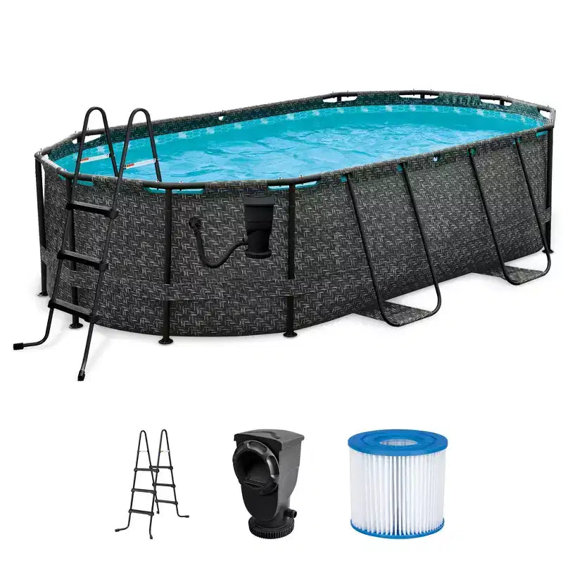 Funsicle Oasis Designer Oval Swimming Pool
