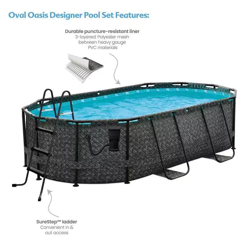 Piscine ovale Funsicle Oasis Designer