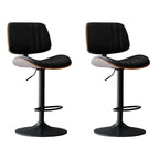 Tabourets de bar pivotants réglables modernes en similicuir