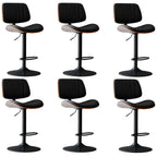 Tabourets de bar pivotants réglables modernes en similicuir