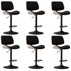 Tabourets de bar pivotants réglables modernes en similicuir