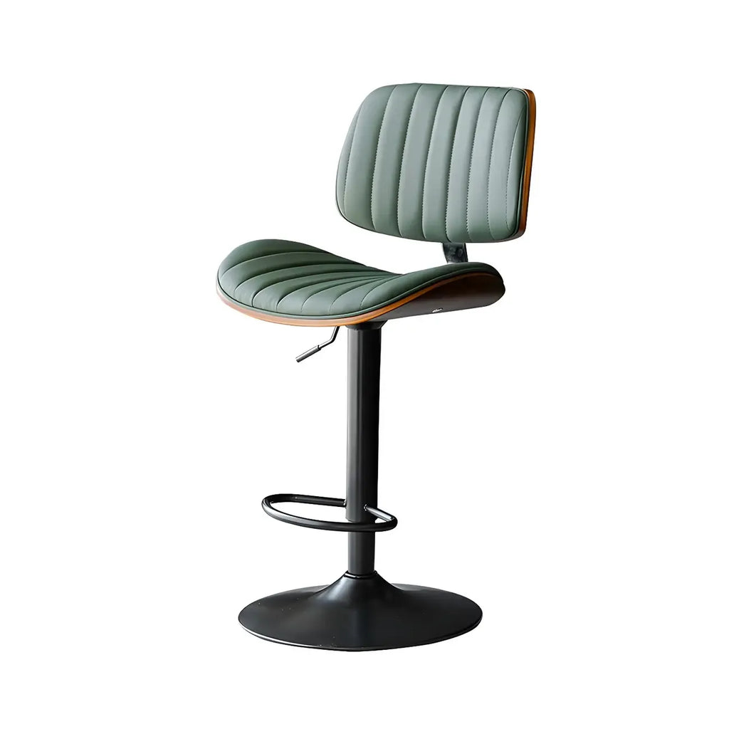 Tabourets de bar pivotants réglables modernes en similicuir