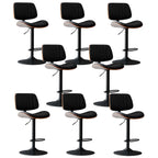 Tabourets de bar pivotants réglables modernes en similicuir