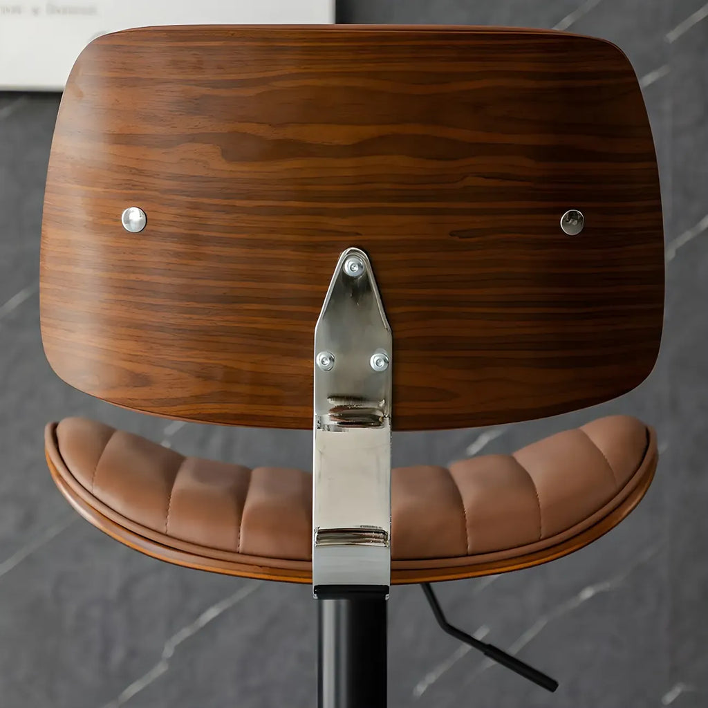 Tabourets de bar pivotants réglables modernes en similicuir