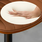 Tabourets de bar pivotants réglables modernes en similicuir