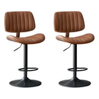 Tabourets de bar pivotants réglables modernes en similicuir