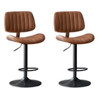 Tabourets de bar pivotants réglables modernes en similicuir