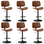 Tabourets de bar pivotants réglables modernes en similicuir