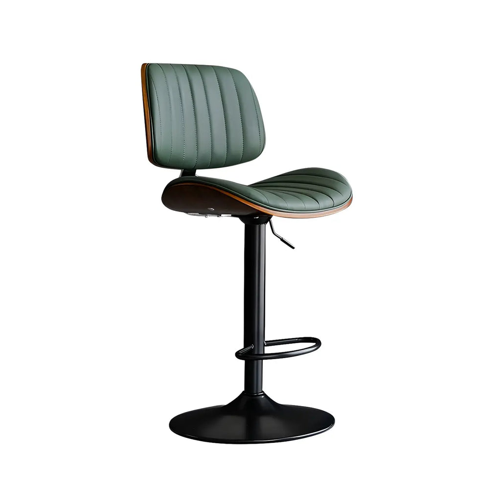 Tabourets de bar pivotants réglables modernes en similicuir