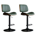 Tabourets de bar pivotants réglables modernes en similicuir