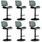 Tabourets de bar pivotants réglables modernes en similicuir