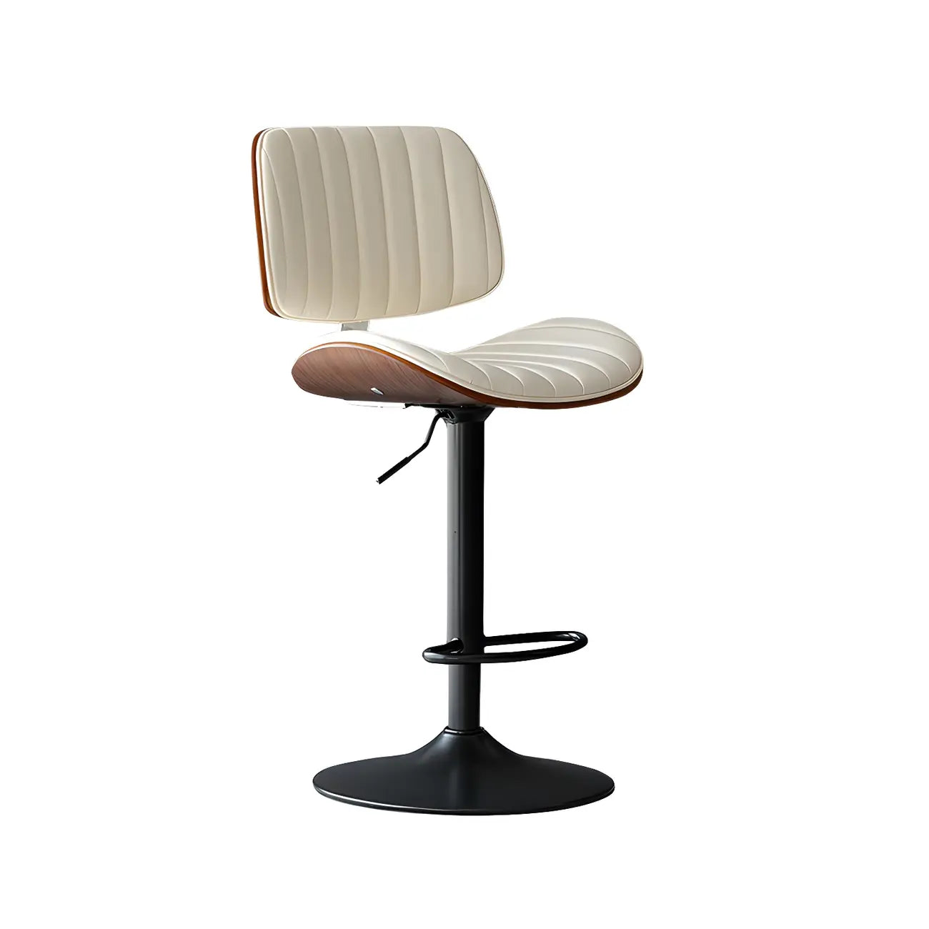 Tabourets de bar pivotants réglables modernes en similicuir