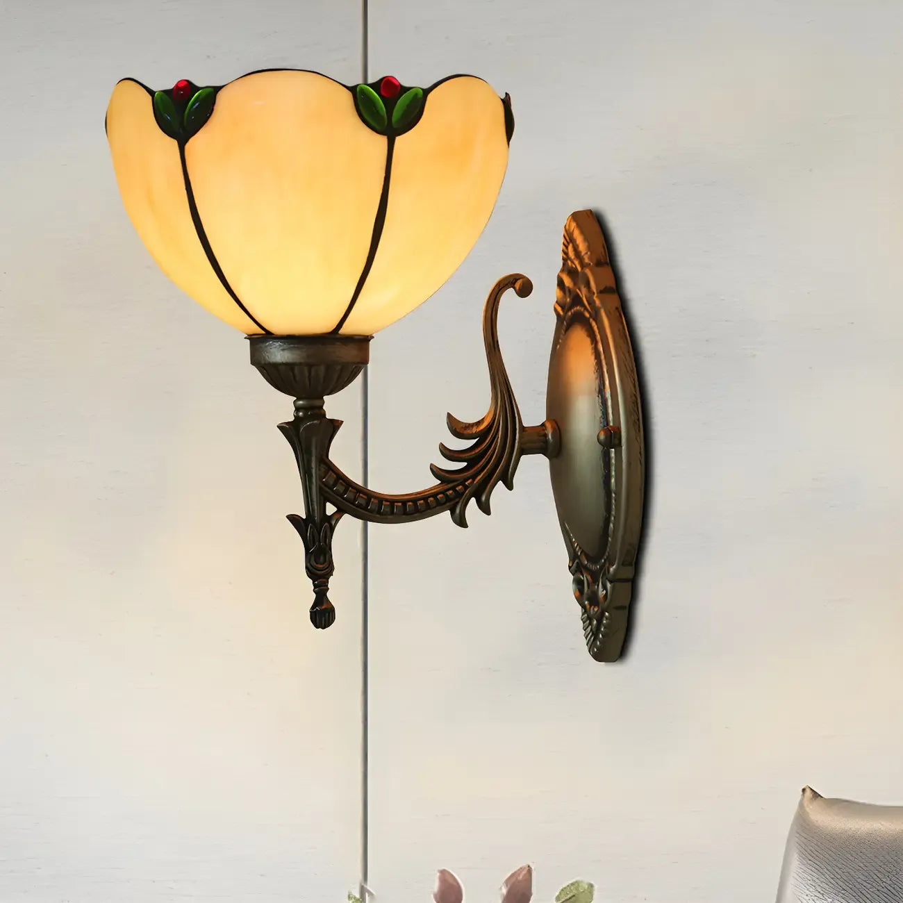 Lampada da parete vintage in bronzo da 5 a 9 pollici per illuminazione camera da letto