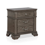Ensemble de chambre à coucher Stroh traditionnel en bois, 3 pièces, avec lit à baldaquin et port USB, par Furniture of America