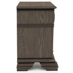 Ensemble de chambre à coucher Stroh traditionnel en bois, 3 pièces, avec lit à baldaquin et port USB, par Furniture of America
