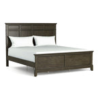 Ensemble de chambre à coucher 3 pièces à panneaux gris traditionnel Evva de Furniture of America